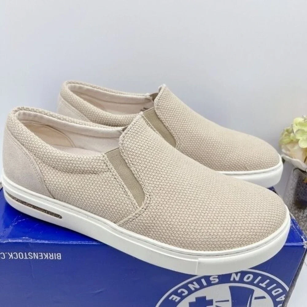 Birkenstock Oswego Casual Shoe Loafer Sandcastle Canvas Womens EU 36 US 5- 5.5 - Picture 4 of 11